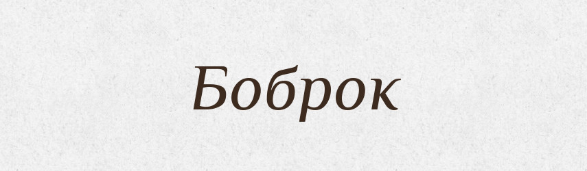 Боброк — Рідні імена. Слов'янський іменослов