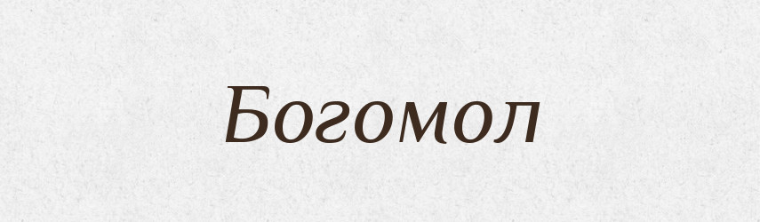 Богомол — Рідні імена. Слов'янський іменослов