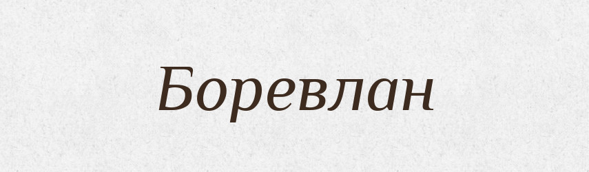 Боревлан — Рідні імена. Слов'янський іменослов