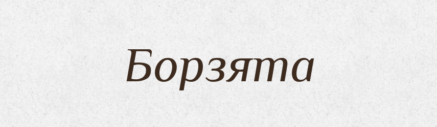 Борзята — Рідні імена. Слов'янський іменослов