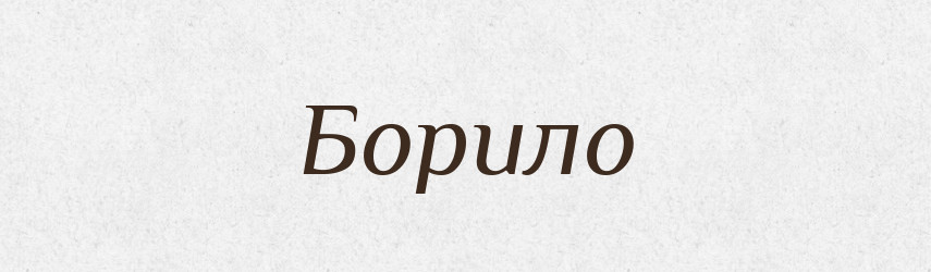 Борило — Рідні імена. Слов'янський іменослов