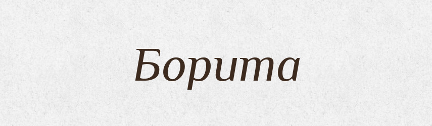 Борита — Рідні імена. Слов'янський іменослов