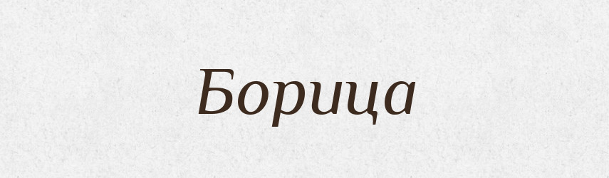 Борица — Рідні імена. Слов'янський іменослов