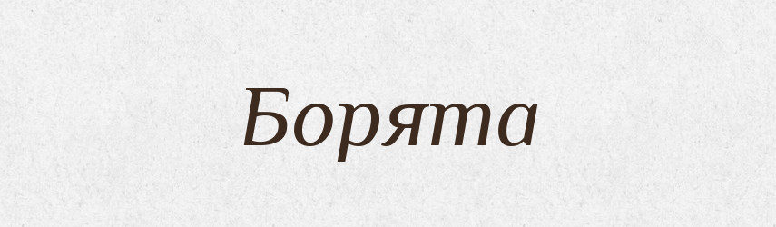 Борята — Рідні імена. Слов'янський іменослов