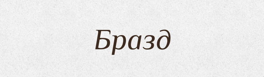 Бразд — Рідні імена. Слов'янський іменослов