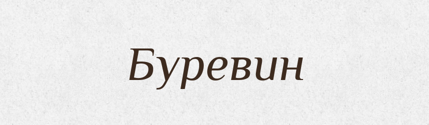 Буревин — Рідні імена. Слов'янський іменослов