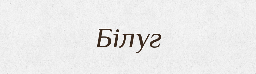 Білуг — Рідні імена. Слов'янський іменослов