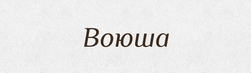 Воюша — Рідні імена. Слов'янський іменослов