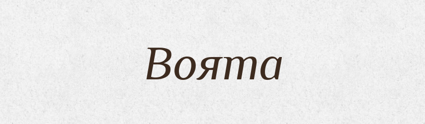 Воята — Рідні імена. Слов'янський іменослов