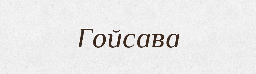Гойсава — Рідні імена. Слов'янський іменослов