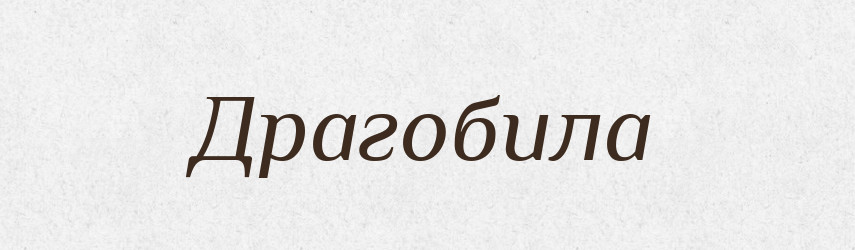 Драгобила — Рідні імена. Слов'янський іменослов