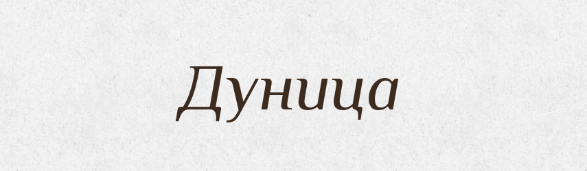 Дуница — Рідні імена. Слов'янський іменослов