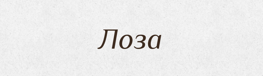 Лоза — Рідні імена. Слов'янський іменослов