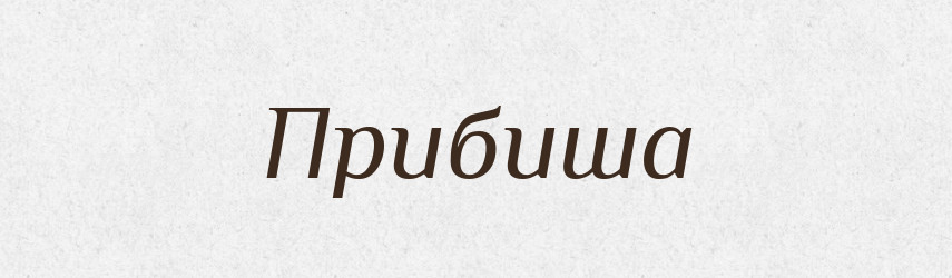 Прибиша — Рідні імена. Слов'янський іменослов