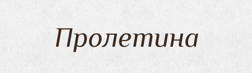 Пролетина — Рідні імена. Слов'янський іменослов