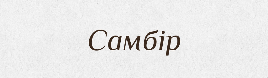 Самбір — Рідні імена. Слов'янський іменослов
