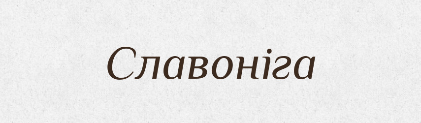 Славоніга — Рідні імена. Слов'янський іменослов
