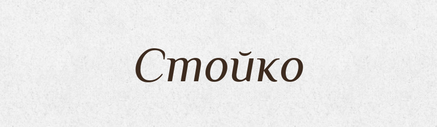 Стойко — Рідні імена. Слов'янський іменослов