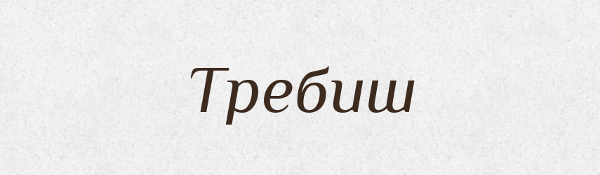 Требиш — Рідні імена. Слов'янський іменослов